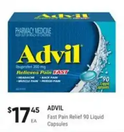 Healthy Life Advil Fast Pain Relief 90 Liquid Capsules offer
