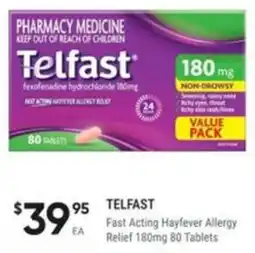 Healthy Life Telfast Fast Acting Hayfever Allergy Relief offer