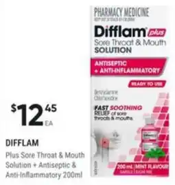 Healthy Life Difflam Plus Sore Throat & Mouth Solution offer