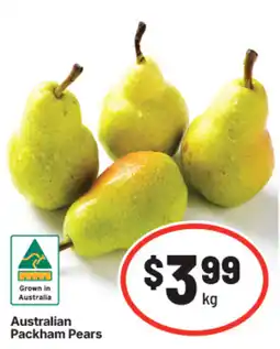IGA Australian Packham Pears offer