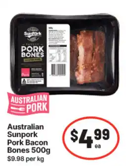 IGA Australian Sunpork Pork Bacon Bones offer