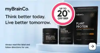Healthy Life myBrainCo Plant Protein offer