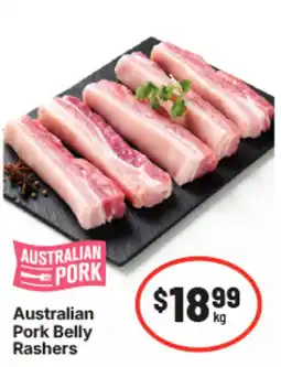 IGA Australian Pork Belly Rashers offer