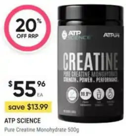 Healthy Life ATP Science Pure Creatine Monohydrate offer