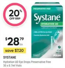 Healthy Life Systane Hydration UD Eye Drops Preservative Free offer