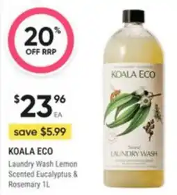 Healthy Life Koala Eco Laundry Wash Lemon Scented Eucalyptus & Rosemary offer