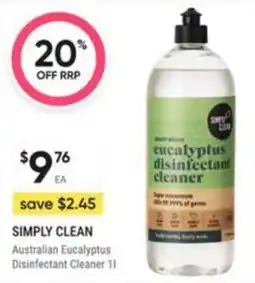 Healthy Life Simply Clean Australian Eucalyptus Disinfectant Cleaner offer