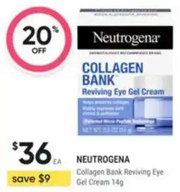 Healthy Life Neutrogena Collagen Bank Reviving Eye Gel Cream offer