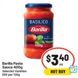 IGA Barilla Pasta Sauce offer