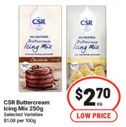 IGA CSR Buttercream Icing Mix offer