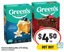IGA Green's Baking Mix offer