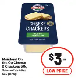 IGA Mainland On the Go Cheese & Crackers offer
