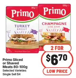 IGA Primo Sliced or Shaved Meats offer