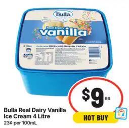 IGA Bulla Real Dairy Vanilla Ice Cream offer