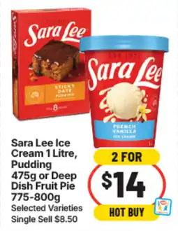 IGA Sara Lee Ice Cream, Pudding or Deep Dish Fruit Pie offer
