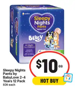 IGA Sleepy Nights Pants by BabyLove offer
