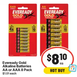 IGA Eveready Gold Alkaline Batteries AA or AAA offer