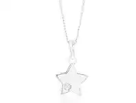 Shiels Sterling Silver Zirconia Star Pendant offer