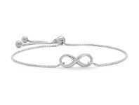 Shiels Sterling Silver Fancy Infinity Adjustable Bracelet offer