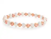 Shiels 6.5mm Mixed Colour Freshwater Pearl 17.5cm Bracelet with Rose Tone Hematite Beads offer