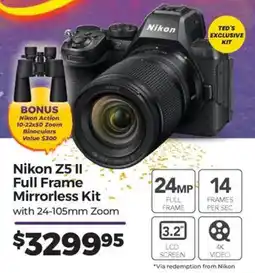 Teds Cameras Nikon Z5 II Full Frame Mirrorless Kit offer