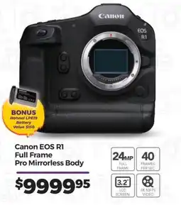 Teds Cameras Canon EOS R1 Full Frame Pro Mirrorless Body offer