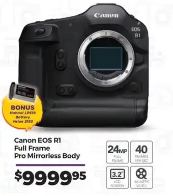 Teds Cameras Canon EOS R1 Full Frame Pro Mirrorless Body offer