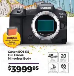 Teds Cameras Canon EOS R5 Full Frame Mirrorless Body offer
