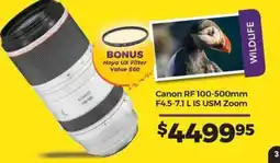 Teds Cameras Canon RF 100-500mm F4.5-7.1 L IS USM Zoom offer