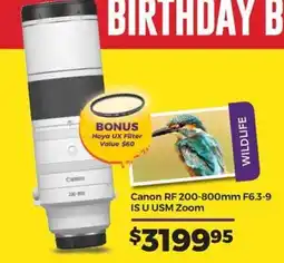 Teds Cameras Canon RF 200-800mm F6.3-9 IS U USM Zoom offer