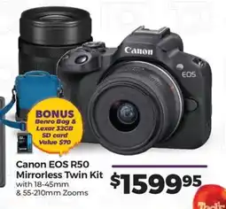 Teds Cameras Canon EOS R50 Mirrorless Twin Kit offer