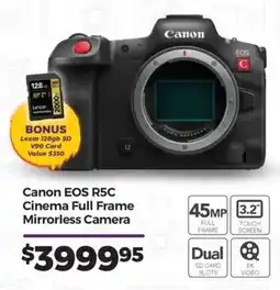 Teds Cameras Canon EOS R5C Cinema Full Frame Mirrorless Camera offer