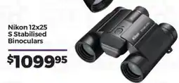 Teds Cameras Nikon 12x25 S Stabilised Binoculars offer