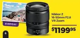 Teds Cameras Nikkor Z 16-50mm F2.8 VR Zoom offer