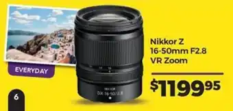 Teds Cameras Nikkor Z 16-50mm F2.8 VR Zoom offer