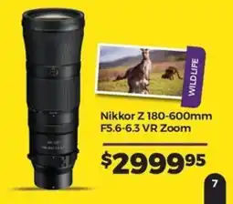 Teds Cameras Nikkor Z 180-600mm F5.6-6.3 VR Zoom offer