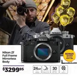 Teds Cameras Nikon Zf Full Frame Mirrorless Body offer