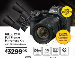 Teds Cameras Nikon Z5 II Full Frame Mirrorless Kit offer