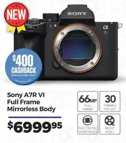 Teds Cameras Sony A7R VI Full Frame Mirrorless Body offer