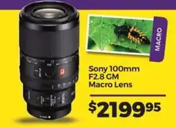 Teds Cameras Sony 100mm F2.8 GM Macro Lens offer