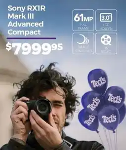 Teds Cameras Sony RX1R Mark III Advanced Compact offer