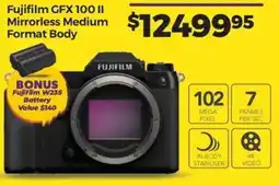 Teds Cameras Fujifilm GFX 100 II Mirrorless Medium Format Body offer