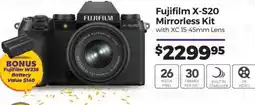 Teds Cameras Fujifilm X-S20 Mirrorless Kit offer