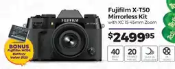 Teds Cameras Fujifilm X-T50 Mirrorless Kit with XC 15-45mm Zoom offer