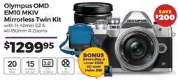 Teds Cameras Olympus OMD EM10 MKIV Mirrorless Twin Kit offer