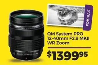 Teds Cameras OM System PRO 12-40mm F2.8 MKII WR Zoom offer