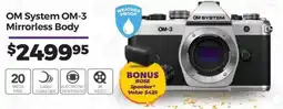 Teds Cameras OM System OM-3 Mirrorless Body offer