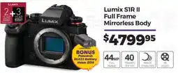 Teds Cameras Lumix S1R II Full Frame Mirrorless Body offer