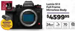 Teds Cameras Lumix S1 II Full Frame Mirrorless Body offer