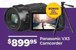 Teds Cameras Panasonic VX3 Camcorder offer